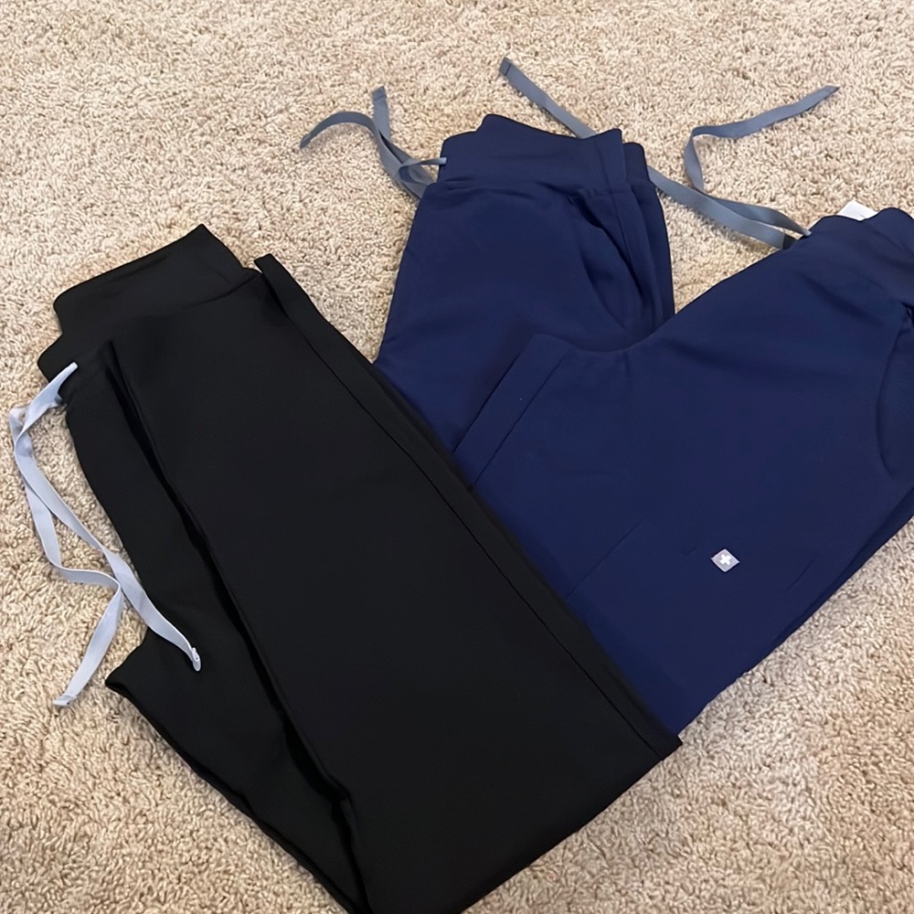High Waisted Yola™ Skinny Scrub Pants -  XXS Navy Blue